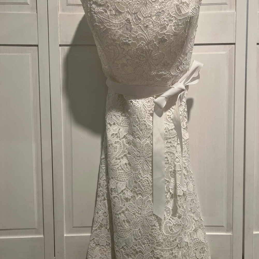 Lilly Pulitzer Elegant Lace Dress with Ribbon. NWT